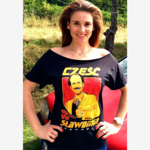 "Cześć tu Sławomir" - T-shirt Damski - obrazek 3
